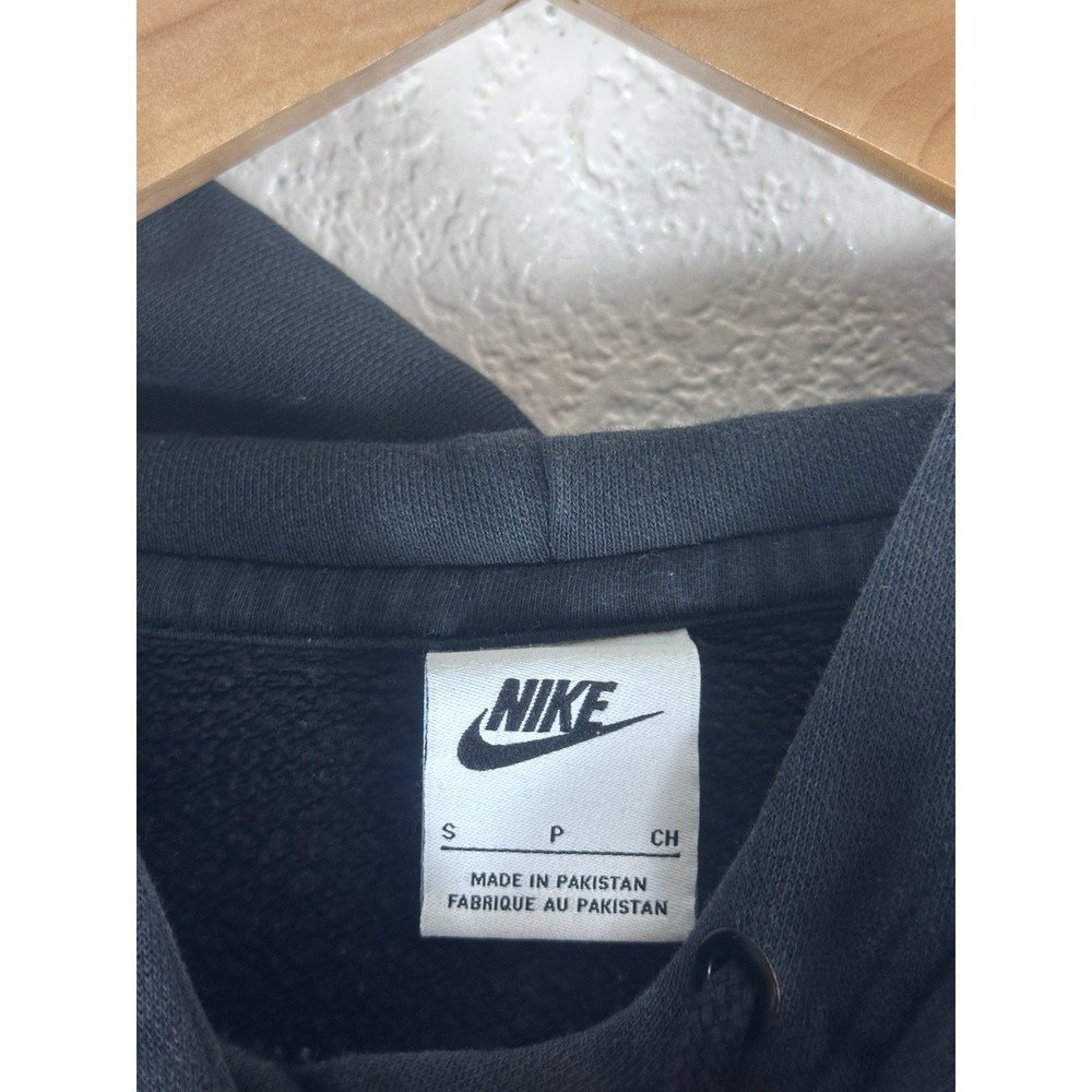 Nike Sportswear Essentials Women's Oversized Fleece Hoodie Black Size S - Picture 4 of 9